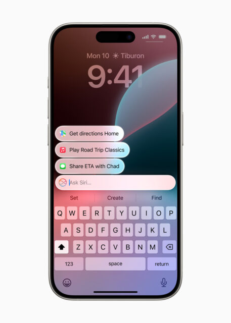 Users can type to Siri, and switch between text and voice to communicate